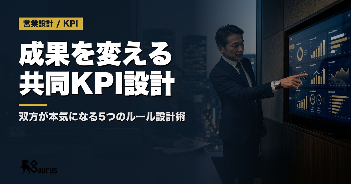 営業代行パートナーとの「共同KPI設計」で成果が変わる理由｜双方が本気になる5つのルール設計術