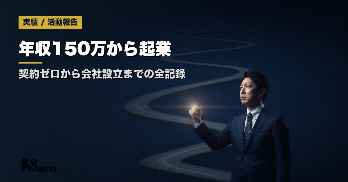 独立1年目の全記録。年収150万、飛び込み1万回から会社をつくるまで