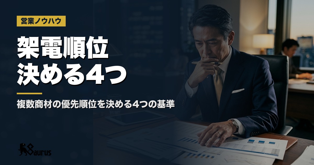 複数商材・複数サービスを持つ会社のテレアポ優先順位設計｜何から架電すべきかを決める4つの判断基準